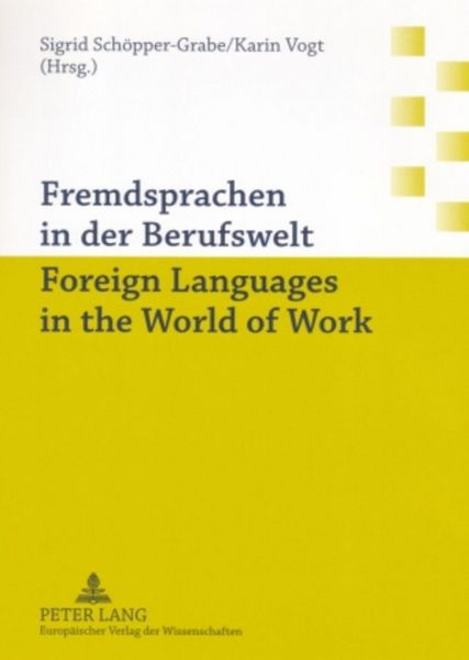 Produktbild: Fremdsprachen in der Berufswelt- Foreign Languages in the World of Work