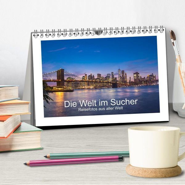 Produktbild: Die Welt im Sucher (Tischkalender 2026 DIN A5 quer), CALVENDO Monatskalender