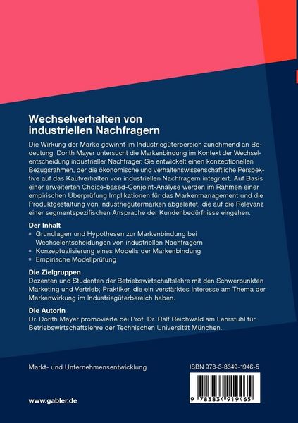 Produktbild: Wechselverhalten von industriellen Nachfragern