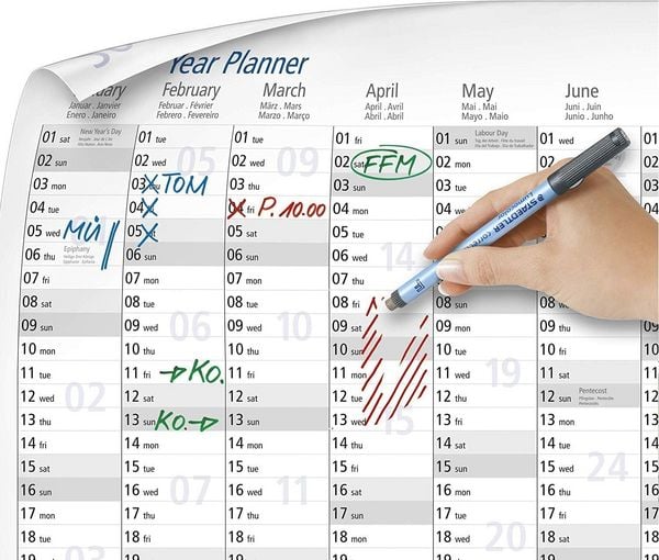 Produktbild: STAEDTLER Kalender Lumocolor Jahresplaner 2027, DIN A1