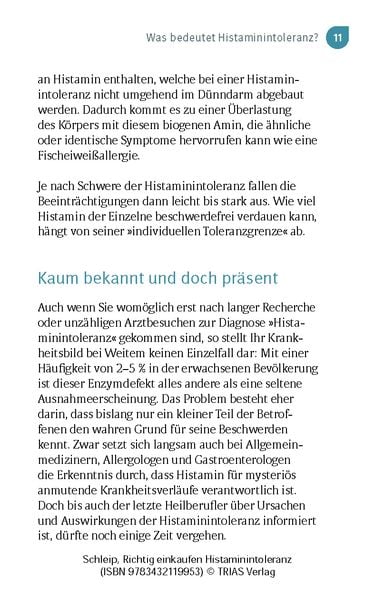 Produktbild: Richtig einkaufen Histamin-Intoleranz