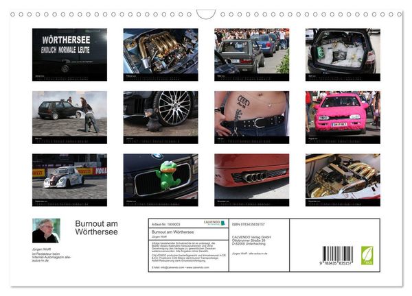 Produktbild: Burnout am W&ouml;rthersee (Wandkalender 2025 DIN A3 quer), CALVENDO Monatskalender