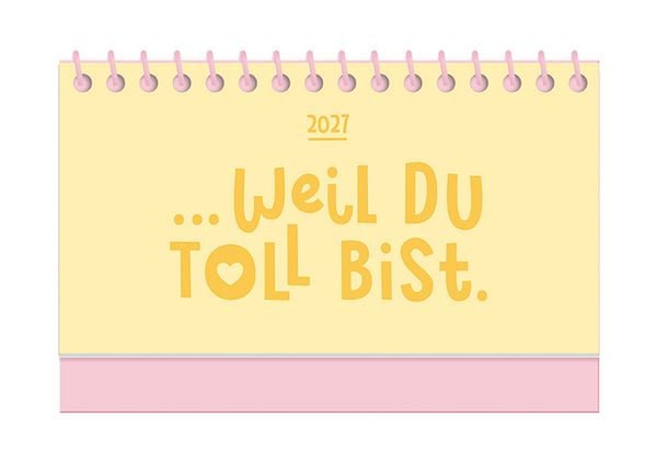 Produktbild: Mini-Kalender Colour Up 2027 Weil du toll bist