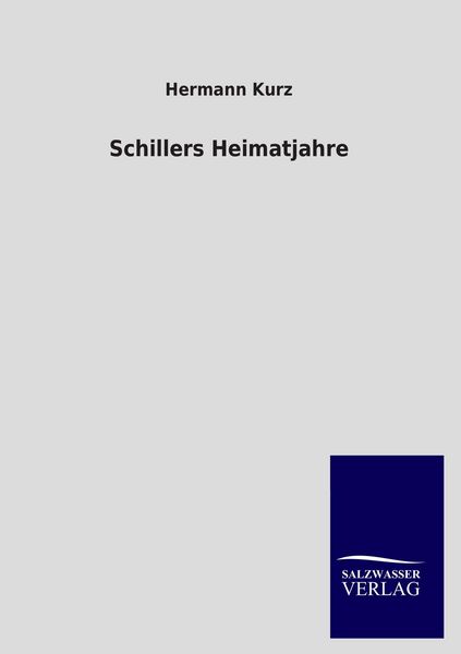 Produktbild: Schillers Heimatjahre