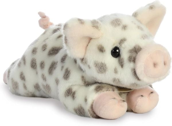 Aurora 26328 - MiYoni Spotted Piglet, Schwein gefleckt, Plüschtier, Länge: ca.29 cm