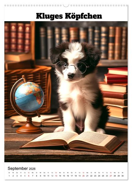 Produktbild: Hundewelpen zum Verlieben (hochwertiger Premium Wandkalender 2026 DIN A2 hoch), Kunstdruck in Hochglanz