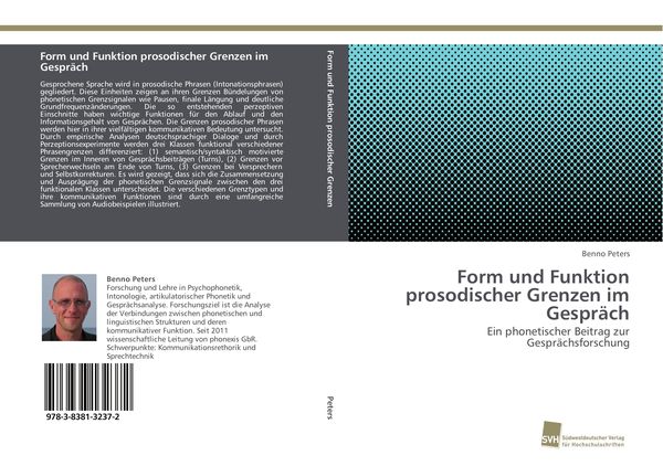 Produktbild: Form und Funktion prosodischer Grenzen im Gespr&auml;ch