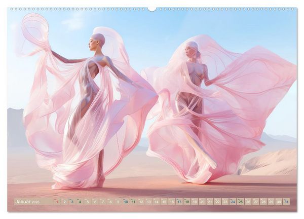 Produktbild: T&auml;nzer im surrealen Stil (Wandkalender 2026 DIN A2 quer), CALVENDO Monatskalender