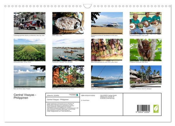 Produktbild: Central Visayas - Philippinen (Wandkalender 2026 DIN A3 quer), CALVENDO Monatskalender