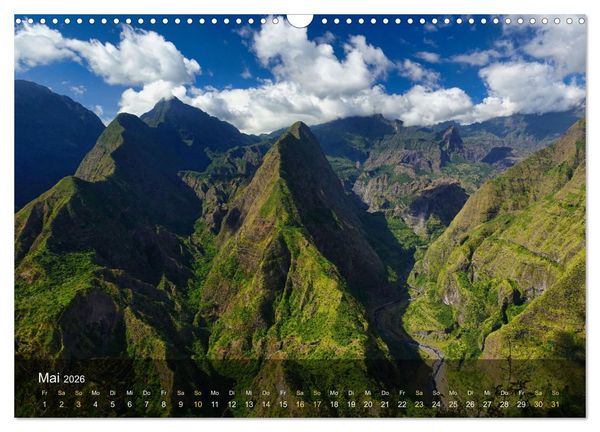 Produktbild: La Reunion - Traumhafte K&uuml;sten und Hochgebirge (Wandkalender 2026 DIN A3 quer), CALVENDO Monatskalender