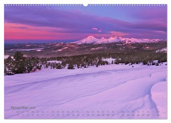 Produktbild: Land im Licht - Berge und K&uuml;sten in Oregon und Washington - von Jeremy Cram (Wandkalender 2026 DIN A2 quer), CALVENDO Monatskalender