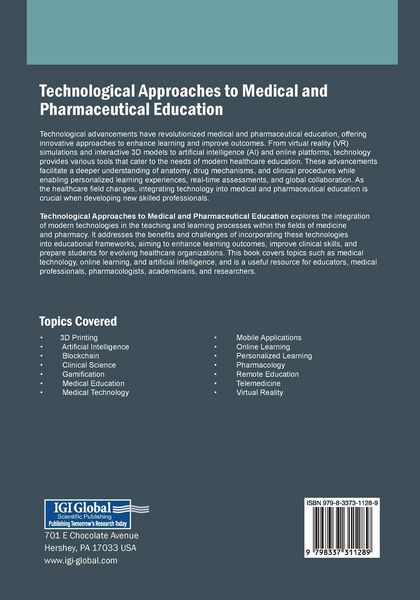 Produktbild: Technological Approaches to Medical and Pharmaceutical Education