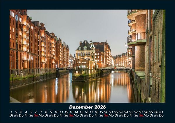 Produktbild: Hamburg 2026 Fotokalender DIN A5