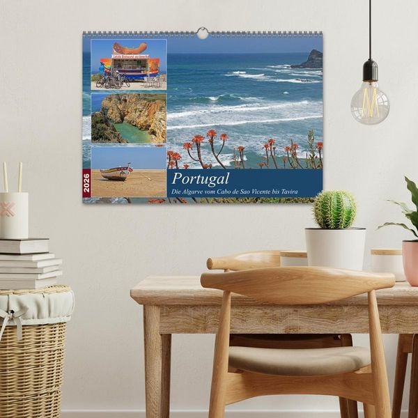 Produktbild: Portugal - Die Algarve vom Cabo de Sao Vicente bis Tavira (Wandkalender 2026 DIN A3 quer), CALVENDO Monatskalender
