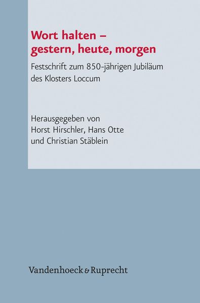 Produktbild: Wort halten &ndash; gestern, heute, morgen
