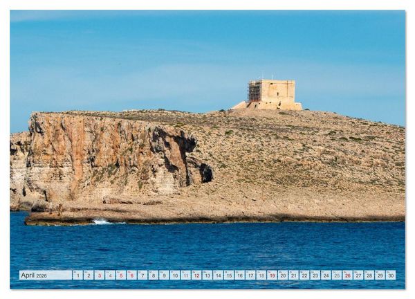 Produktbild: Malta &ndash; Historisches Juwel im Mittelmeer (Wandkalender 2026 DIN A2 quer), CALVENDO Monatskalender