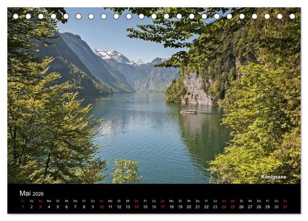 Produktbild: Oberbayerische Seen (Tischkalender 2026 DIN A5 quer), CALVENDO Monatskalender