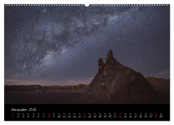 Produktbild: Faszination Milchstra&szlig;e - eine Reise zu den Nachtlandschaften unserer Erde (Wandkalender 2026 DIN A2 quer), CALVENDO Monatskalender