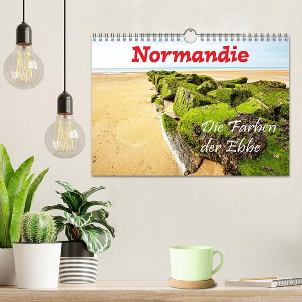 Produktbild: Normandie Die Farben der Ebbe (Wandkalender 2026 DIN A4 quer), CALVENDO Monatskalender