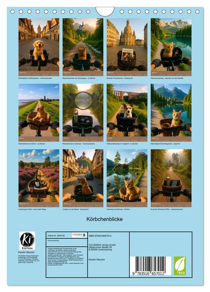 Produktbild: K&ouml;rbchenblicke (Wandkalender 2026 DIN A4 hoch), CALVENDO Monatskalender