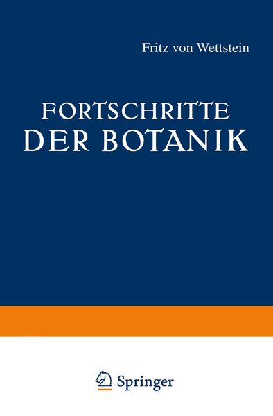 Produktbild: Fortschritte der Botanik