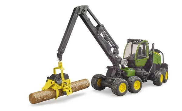 Produktbild: bruder 02135 John Deere 1270G Harvester mit Baumstamm