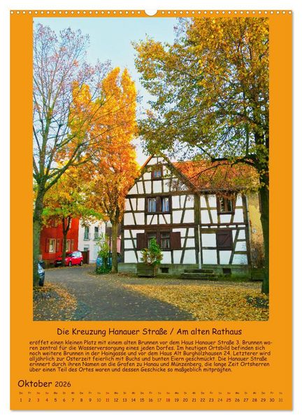 Produktbild: Gut 800 Jahre Burgholzhausen. Ein Ortsportr&auml;t in Wort und Bild 2026 (Wandkalender 2026 DIN A2 hoch), CALVENDO Monatskalender