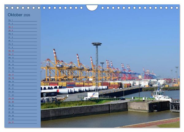 Produktbild: BREMERHAVEN - 2026 (Wandkalender 2026 DIN A4 quer), CALVENDO Monatskalender
