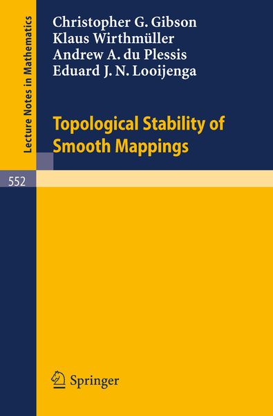 Produktbild: Topological Stability of Smooth Mappings