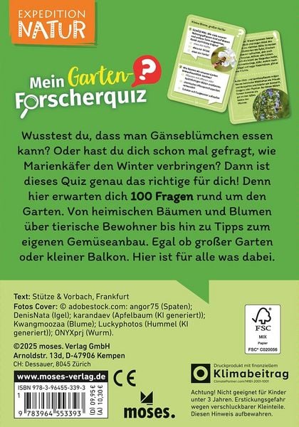 Produktbild: Mein Garten-Forscherquiz