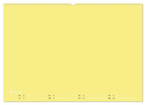 Produktbild: Bastelkalender - Gelb (Wandkalender 2027 DIN A2 quer), CALVENDO Monatskalender