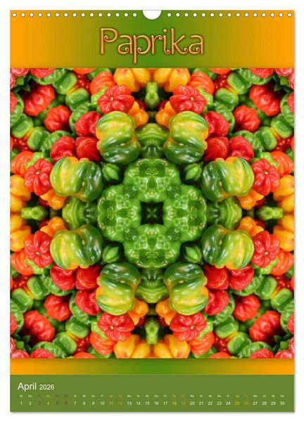 Produktbild: Kulinarische Mandalas (Wandkalender 2026 DIN A3 hoch), CALVENDO Monatskalender