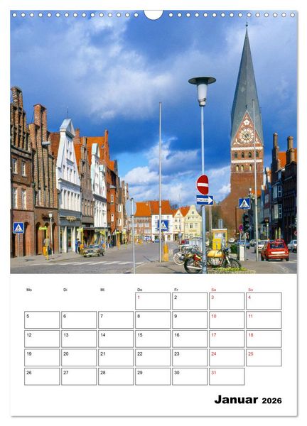 Produktbild: L&uuml;neburg, von der sch&ouml;nsten Seite (Wandkalender 2026 DIN A3 hoch), CALVENDO Monatskalender