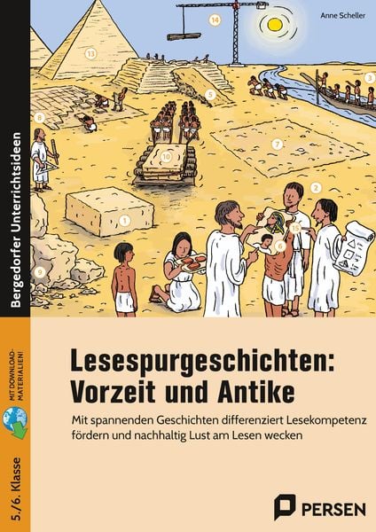 Lesespurgeschichten: Vorzeit und Antike, Set von Anne Scheller, Persen Verlag in der AAP Lehrerwelt GmbH, 978-3-403-20892-1
