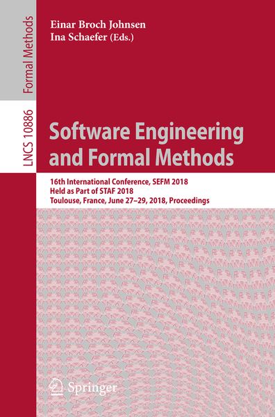 Produktbild: Software Engineering and Formal Methods
