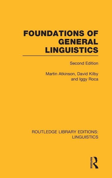 Produktbild: Foundations of General Linguistics (RLE Linguistics A