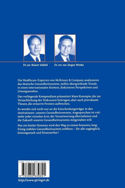 Produktbild: Die Zukunft des deutschen Gesundheitswesens