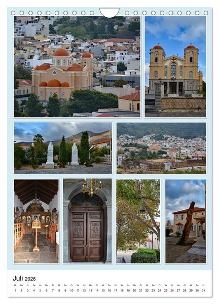 Produktbild: Inseltraum Kreta - Sehenswerte Ausflugsziele (Wandkalender 2026 DIN A4 hoch), CALVENDO Monatskalender