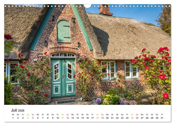 Produktbild: Sylter Friesenh&auml;user (Wandkalender 2026 DIN A3 quer), CALVENDO Monatskalender