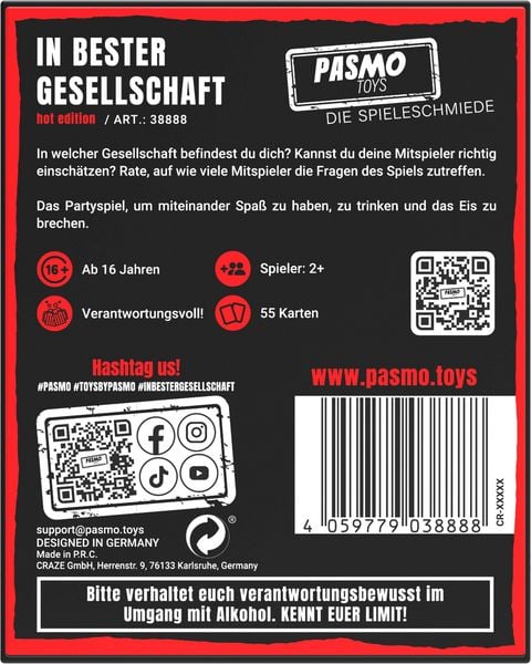 Produktbild: PASMO - In Bester Gesellschaft Hot Edition