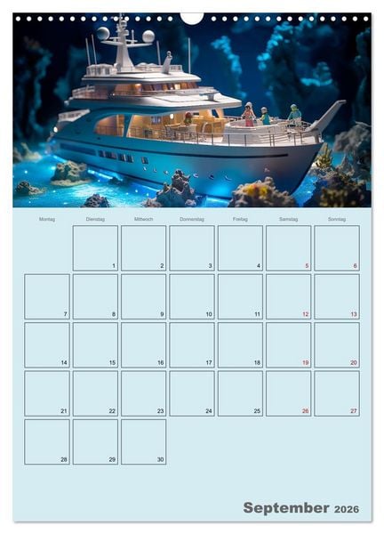 Produktbild: Schiffe, Fische und Piraten (Wandkalender 2026 DIN A3 hoch), CALVENDO Monatskalender