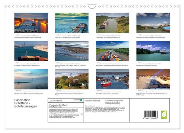 Produktbild: Faszination Schifffahrt - Schiffspassagen (Wandkalender 2026 DIN A3 quer), CALVENDO Monatskalender