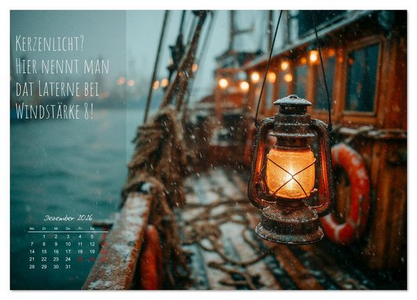 Produktbild: Moin Moin ist schon gesabbel - Norddeutscher Spr&uuml;che-Kalender (Wandkalender 2026 DIN A4 quer), CALVENDO Monatskalender