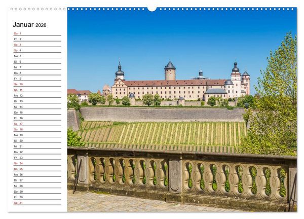 Produktbild: W&Uuml;RZBURG Historisches Stadtherz (hochwertiger Premium Wandkalender 2026 DIN A2 quer), Kunstdruck in Hochglanz