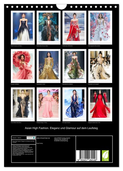 Produktbild: Asian High Fashion. Eleganz und Glamour auf dem Laufsteg (Wandkalender 2026 DIN A4 hoch), CALVENDO Monatskalender