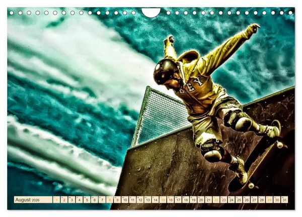 Produktbild: Skateboarding, so cool (Wandkalender 2026 DIN A4 quer), CALVENDO Monatskalender