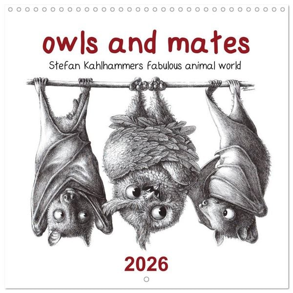 Produktbild: owls and mates 2026 (Wall Calendar 2026 12 &times; 12 Inch) CALVENDO 12 Month Wall Calendar