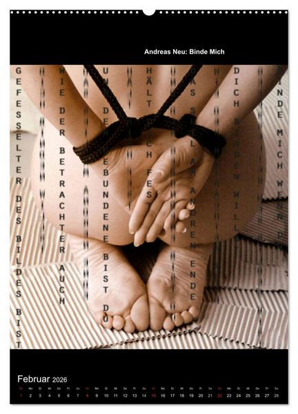 Produktbild: Lyrics In Squares (Wandkalender 2026 DIN A2 hoch), CALVENDO Monatskalender