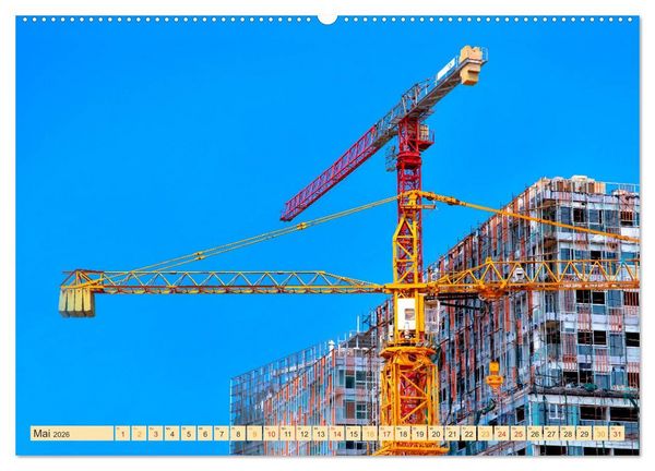 Produktbild: Krane - b&auml;renstarke Arbeitstiere (hochwertiger Premium Wandkalender 2026 DIN A2 quer), Kunstdruck in Hochglanz