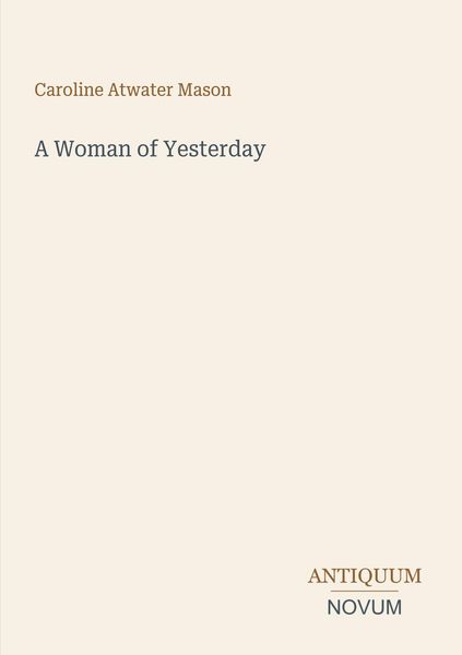Produktbild: A Woman of Yesterday